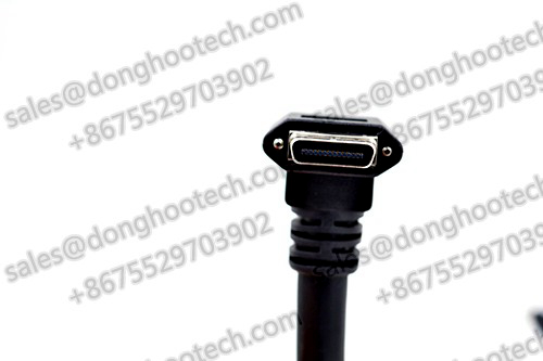 PoCL Right Angle Mini Camera Link Cable Assemblies with L type 90 degree MDR 26Pin Male Connector
